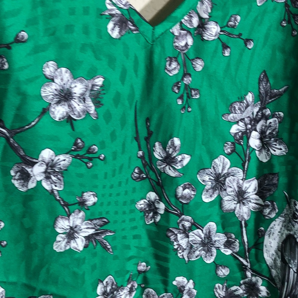Hutch Emerald Green Floral Printed Slip Dress - Picture 5 of 6